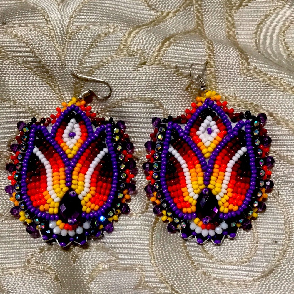 Native Sioux Beaded Earrings